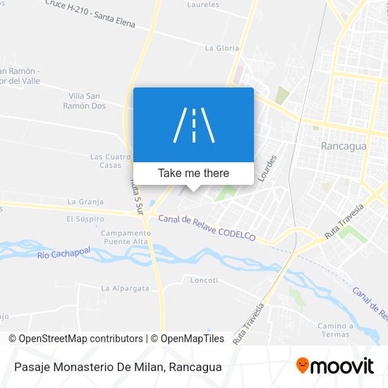 Mapa de Pasaje Monasterio De Milan