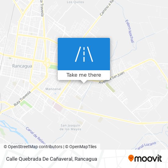 Mapa de Calle Quebrada De Cañaveral