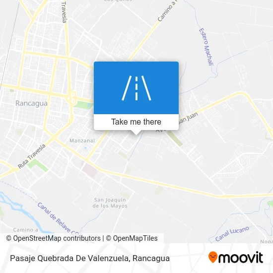 Pasaje Quebrada De Valenzuela map