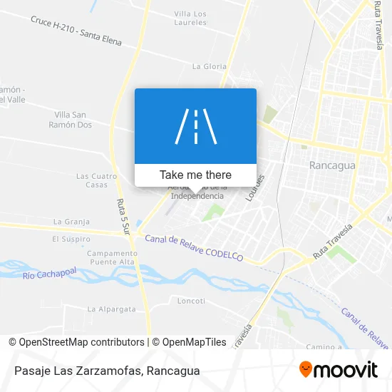 Pasaje Las Zarzamofas map