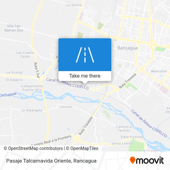 Mapa de Pasaje Talcamavida Oriente