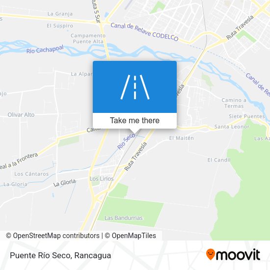Puente Río Seco map
