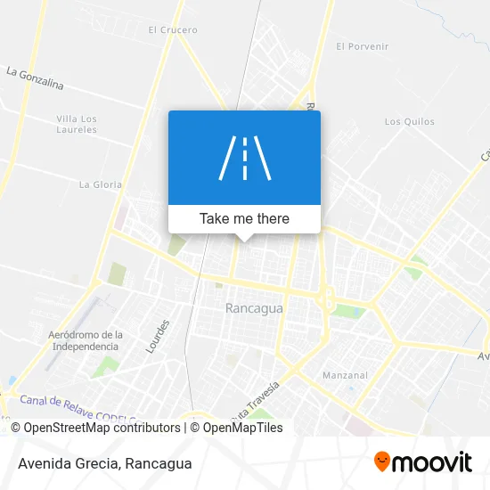 Avenida Grecia map