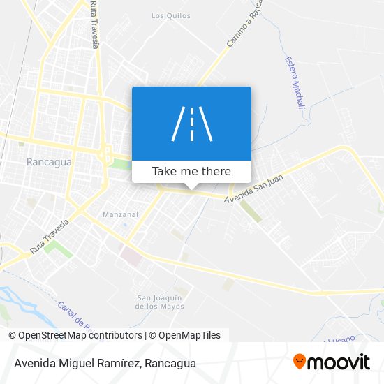 Avenida Miguel Ramírez map