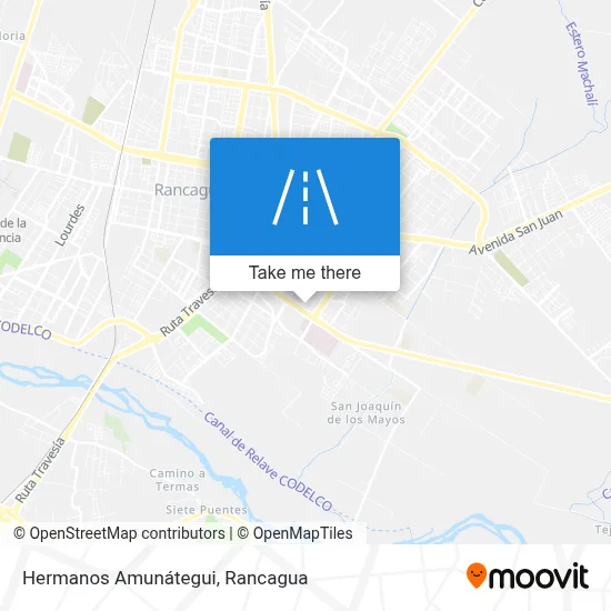 Hermanos Amunátegui map