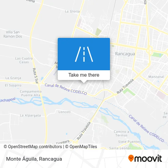 Monte Águila map