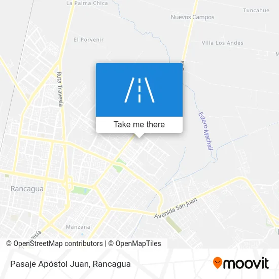Pasaje Apóstol Juan map