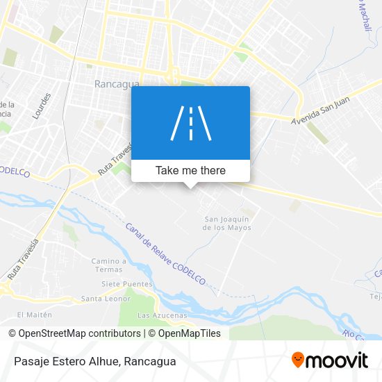 Mapa de Pasaje Estero Alhue