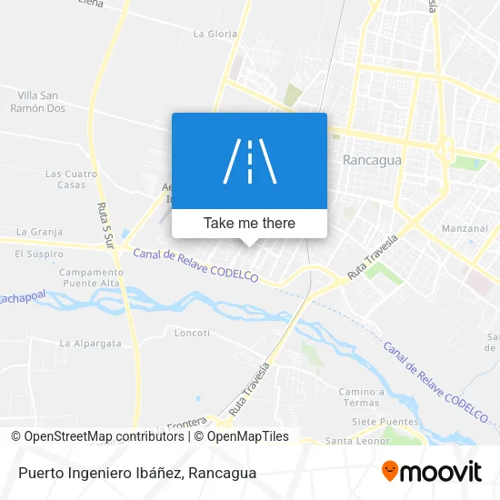 Mapa de Puerto Ingeniero Ibáñez