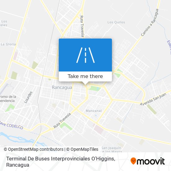 Mapa de Terminal De Buses Interprovinciales O'Higgins