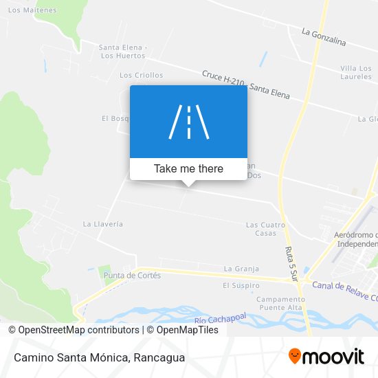 Mapa de Camino Santa Mónica