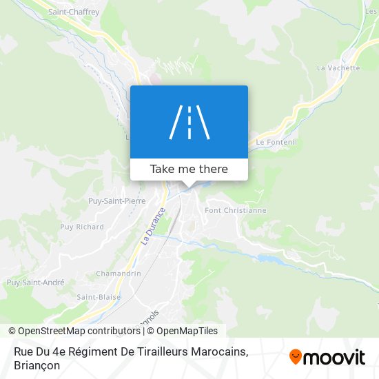 Mapa Rue Du 4e Régiment De Tirailleurs Marocains