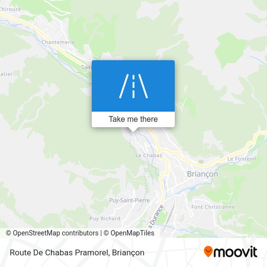 Route De Chabas Pramorel map