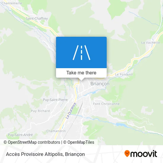 Accès Provisoire Altipolis map