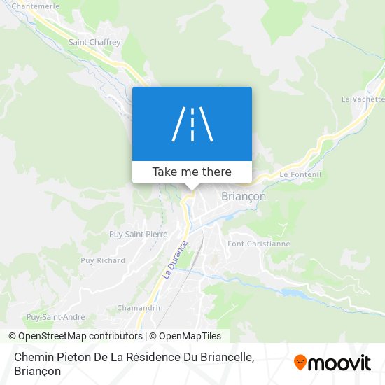 Mapa Chemin Pieton De La Résidence Du Briancelle