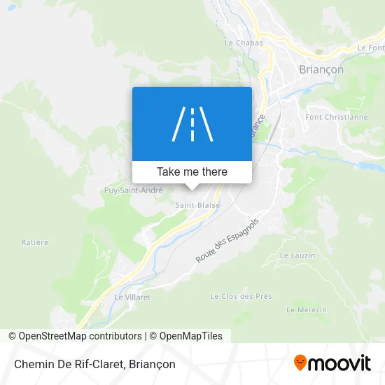 Chemin De Rif-Claret map
