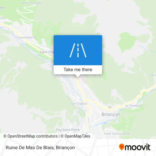 Ruine De Mas De Blais map