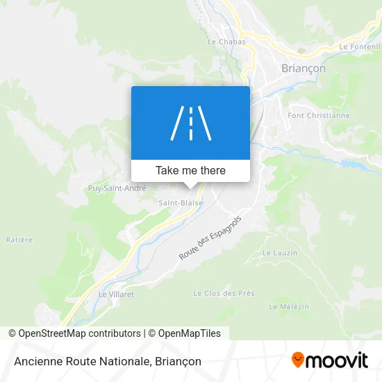 Ancienne Route Nationale map