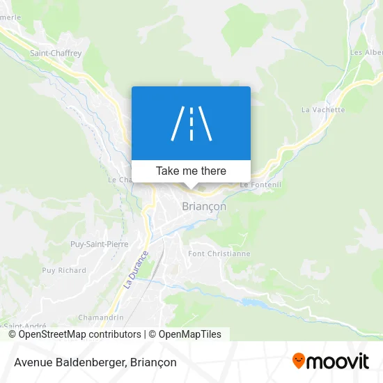 Avenue Baldenberger map
