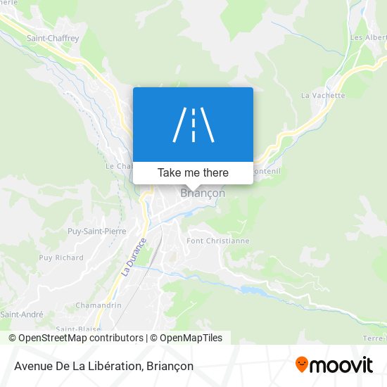 Mapa Avenue De La Libération