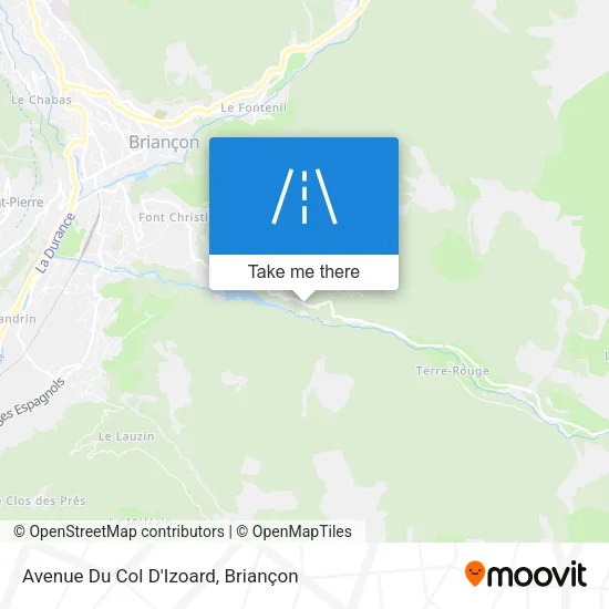Avenue Du Col D'Izoard map