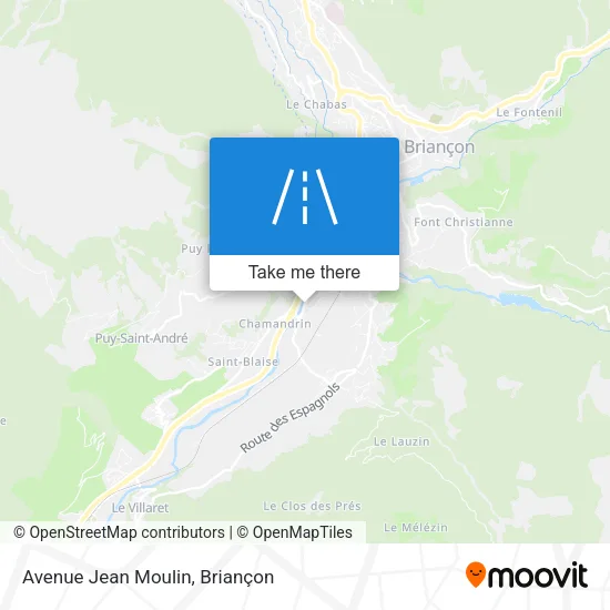 Avenue Jean Moulin map