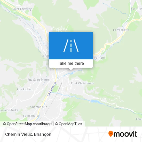 Chemin Vieux map