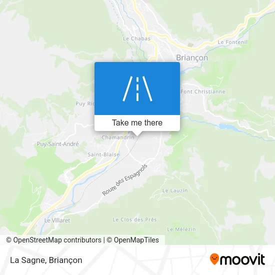 La Sagne map