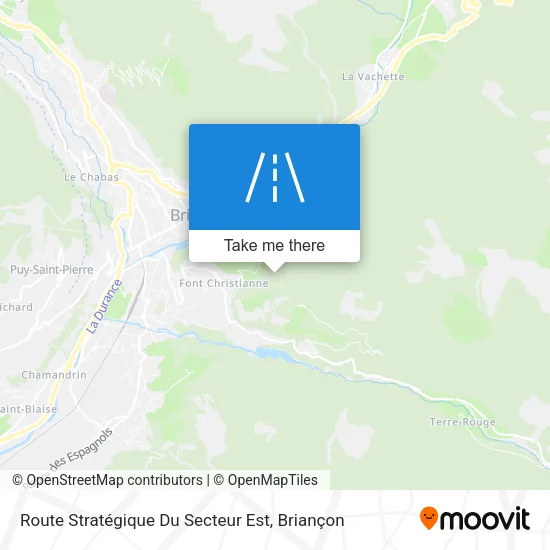 Route Stratégique Du Secteur Est map