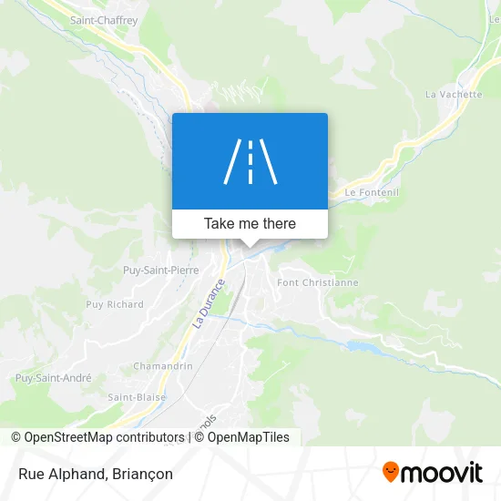Mapa Rue Alphand