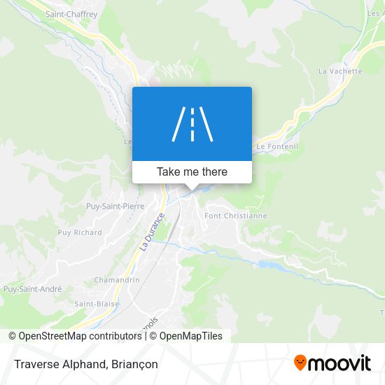 Traverse Alphand map