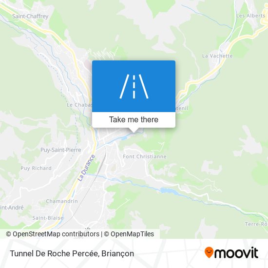 Mapa Tunnel De Roche Percée