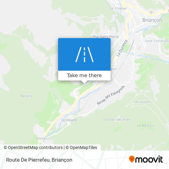 Mapa Route De Pierrefeu