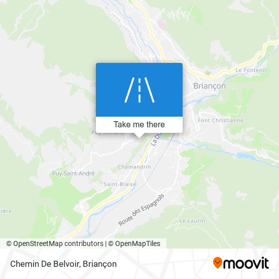 Mapa Chemin De Belvoir