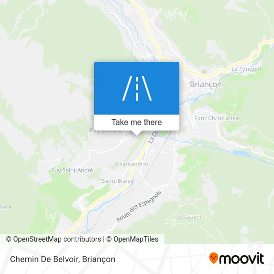Chemin De Belvoir map
