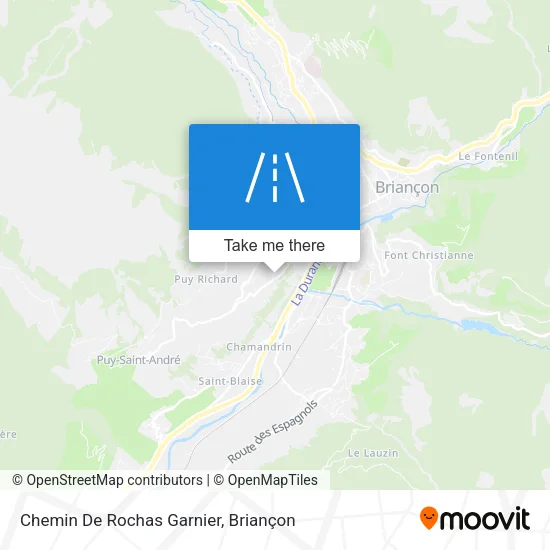 Chemin De Rochas Garnier map