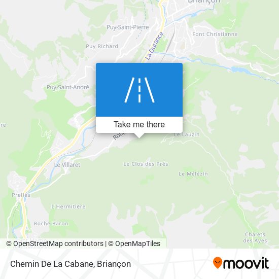 Mapa Chemin De La Cabane