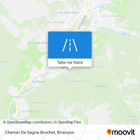 Chemin De Sagne Brochet map