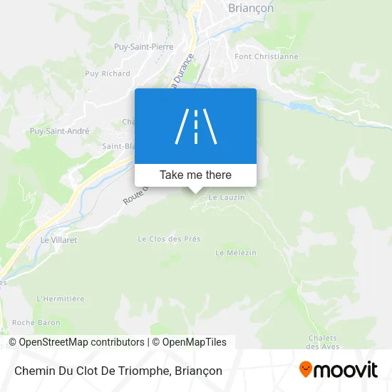 Chemin Du Clot De Triomphe map