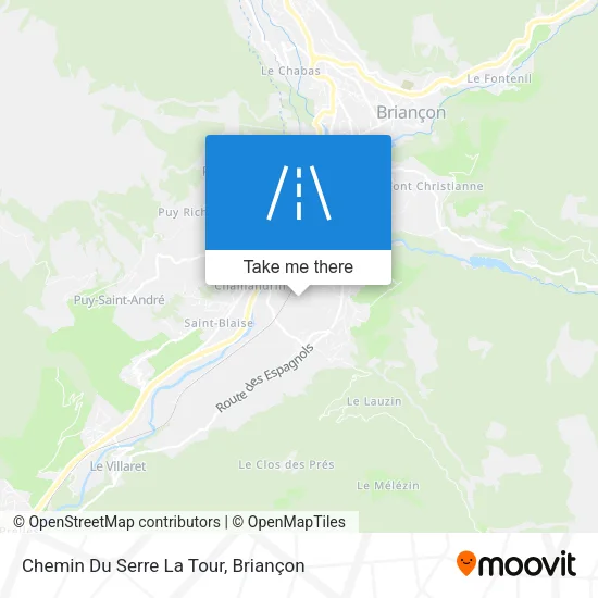 Chemin Du Serre La Tour map