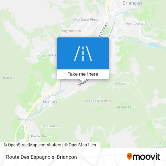 Route Des Espagnols map