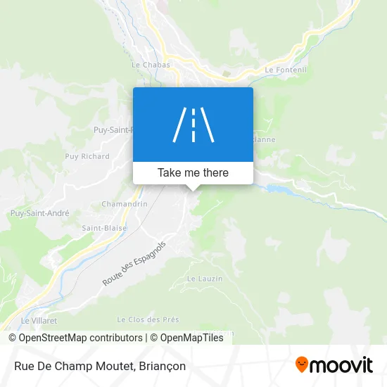 Rue De Champ Moutet map