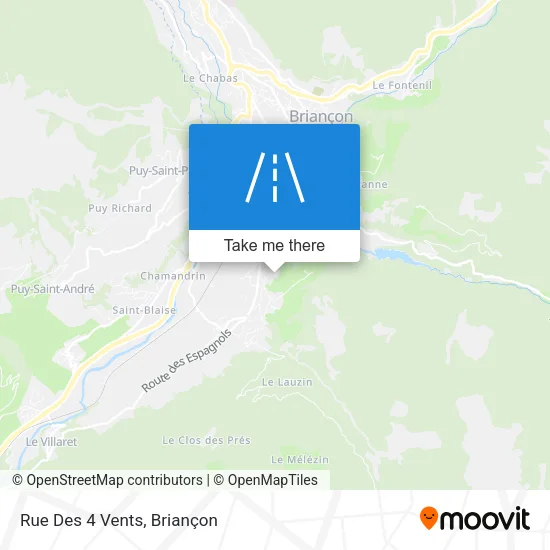 Rue Des 4 Vents map
