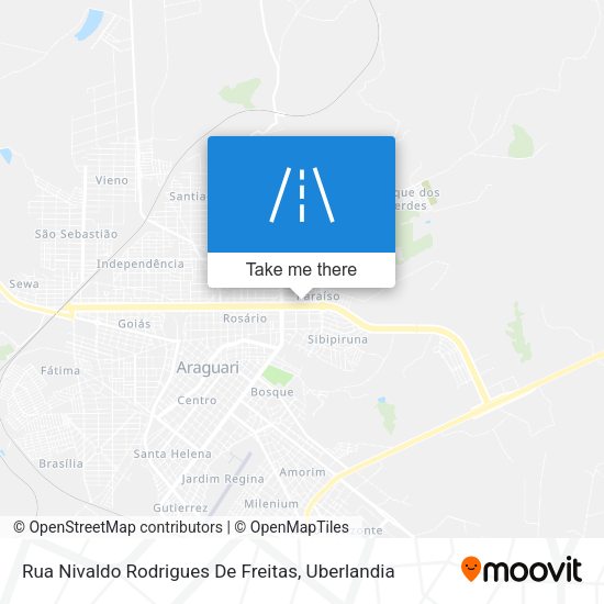 Rua Nivaldo Rodrigues De Freitas map
