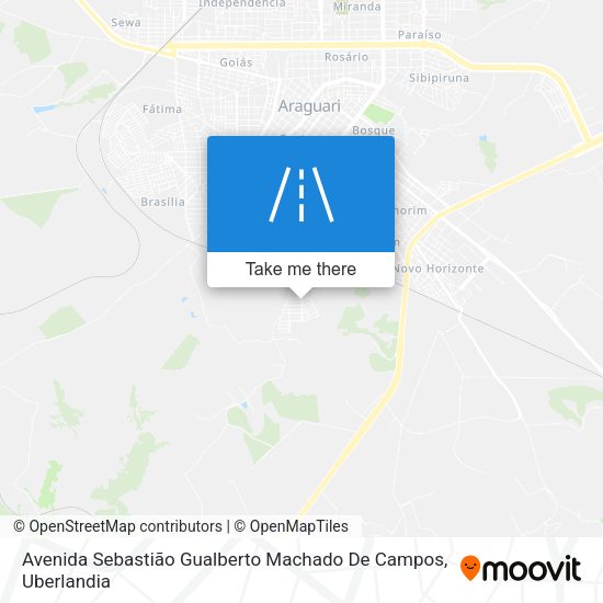 Avenida Sebastião Gualberto Machado De Campos map