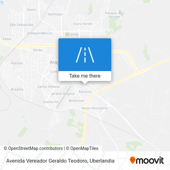 Avenida Vereador Geraldo Teodoro map