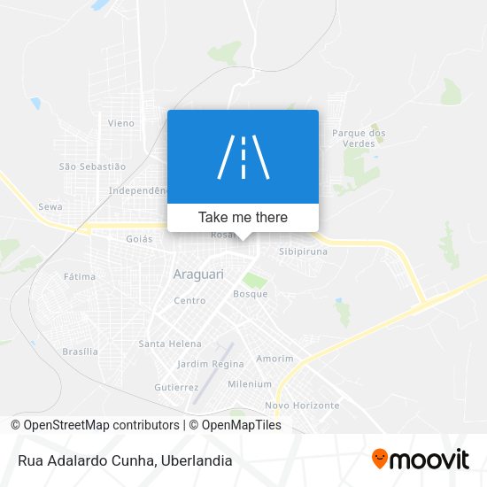 Rua Adalardo Cunha map