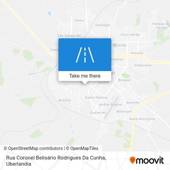 Rua Coronel Belisário Rodrigues Da Cunha map