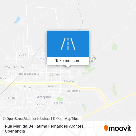 Rua Marilda De Fátima Fernandes Arantes map