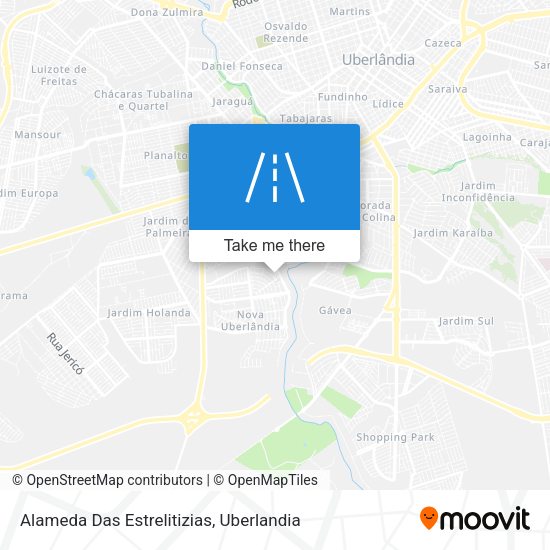 Alameda Das Estrelitizias map